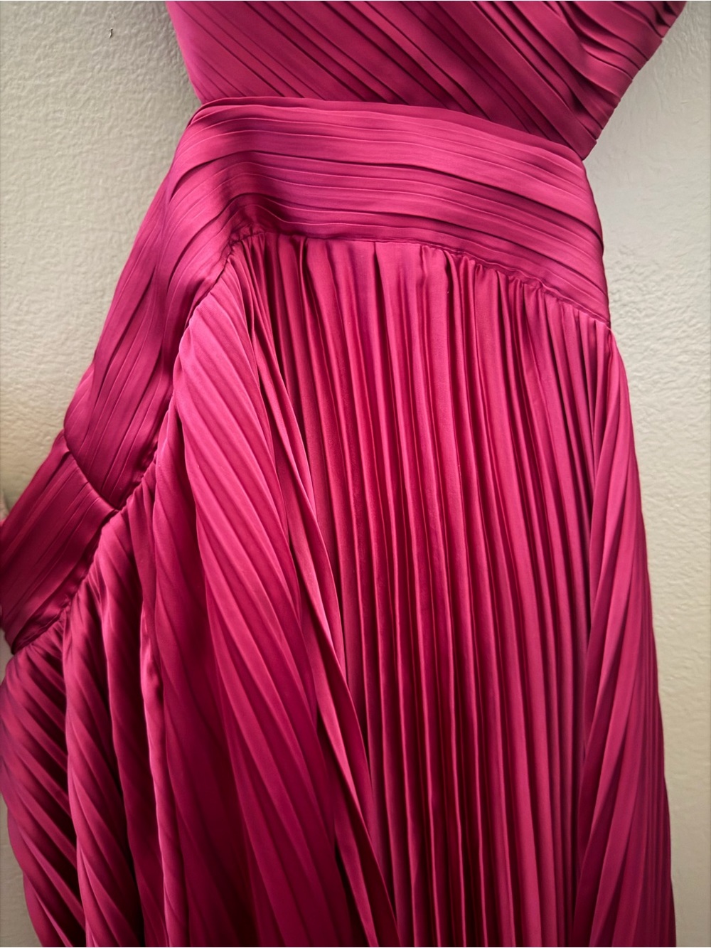 Lulus Wine Red Pleated Maxi Dress with Wrap Bodice - Picture 5 of 5